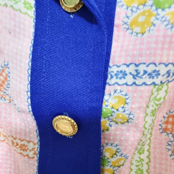 VINTAGE 70'S DEADSTOCK polyester crop top - Picture 5 of 7